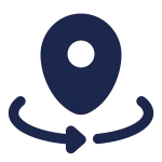 Map Point Rotate SVG Icon